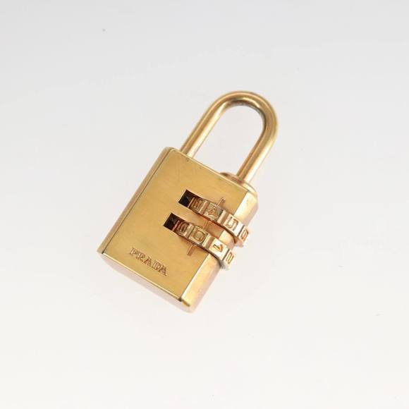 PRADA Hand Bag Nylon Black Gold Auth 101157 - Picture 12 of 16